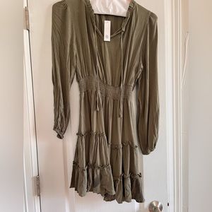 Baltic Born Alicia Ruffle Mini Dress NWT L